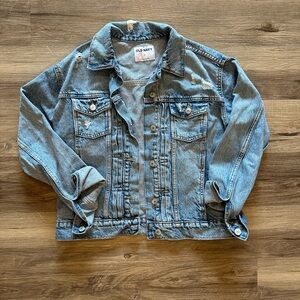 Old Navy Light Blue Distressed Denim Jacket